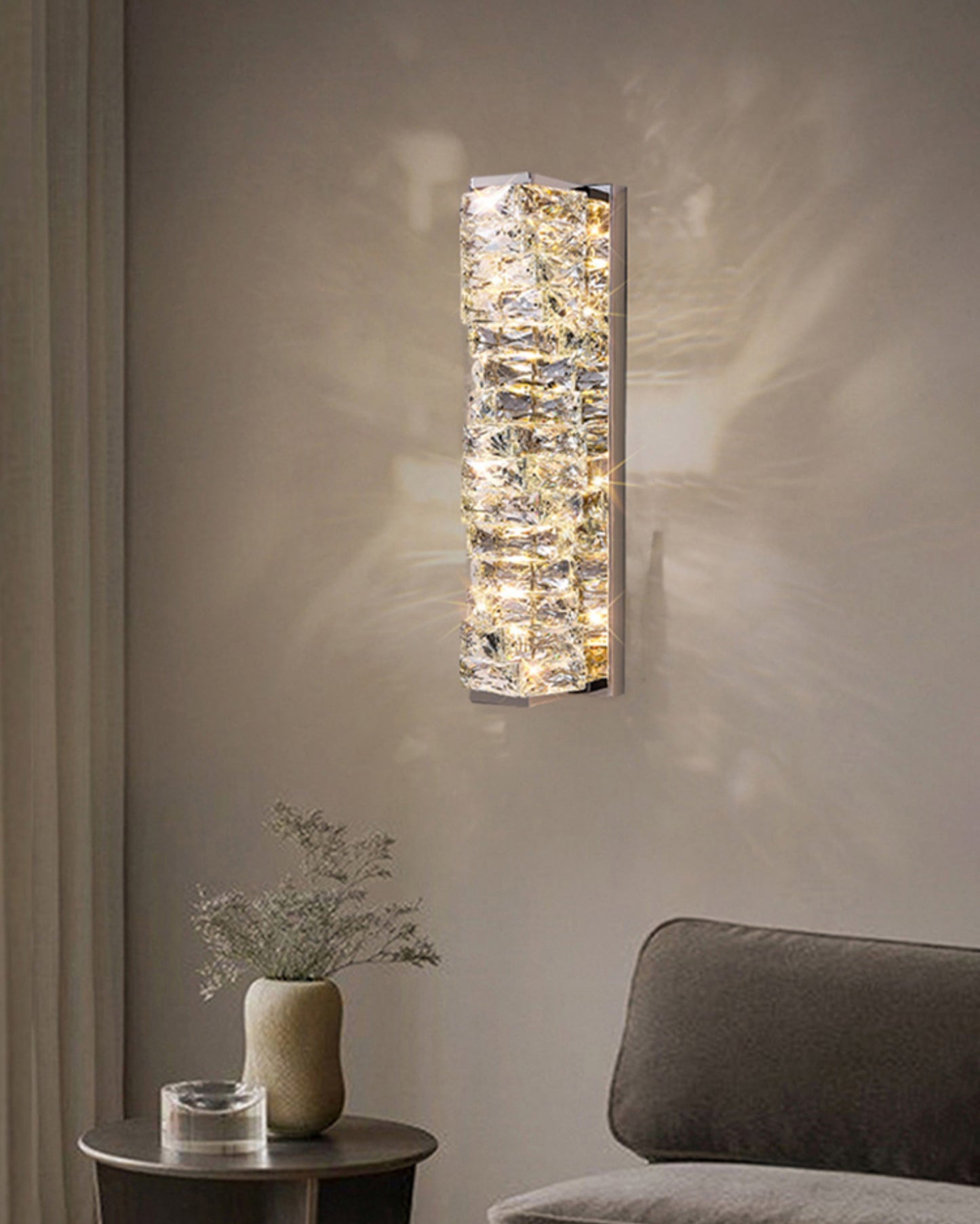 WOMO Luxury Crystal Wall Sconce-WM6138