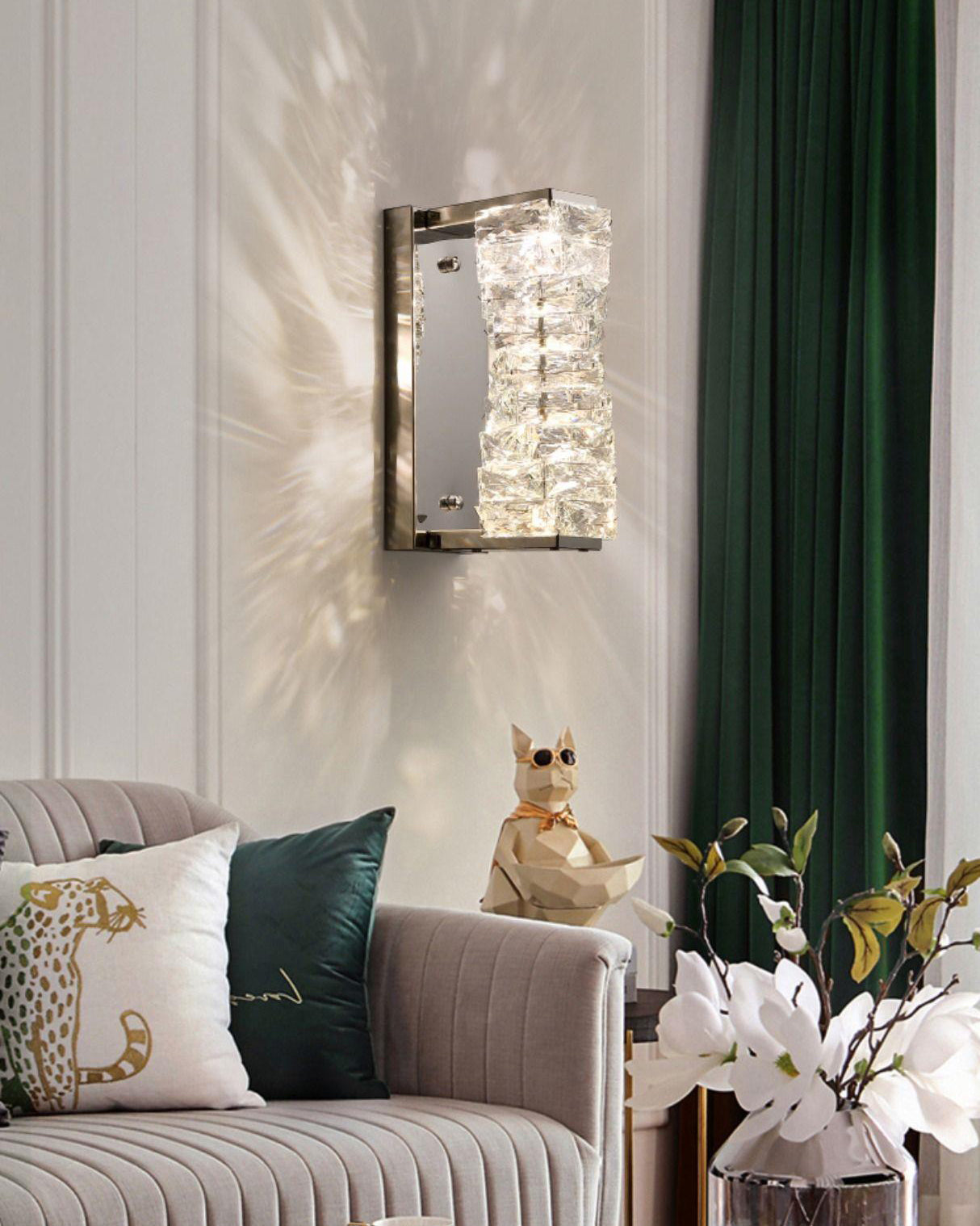 WOMO Luxury Crystal Wall Sconce-WM6138