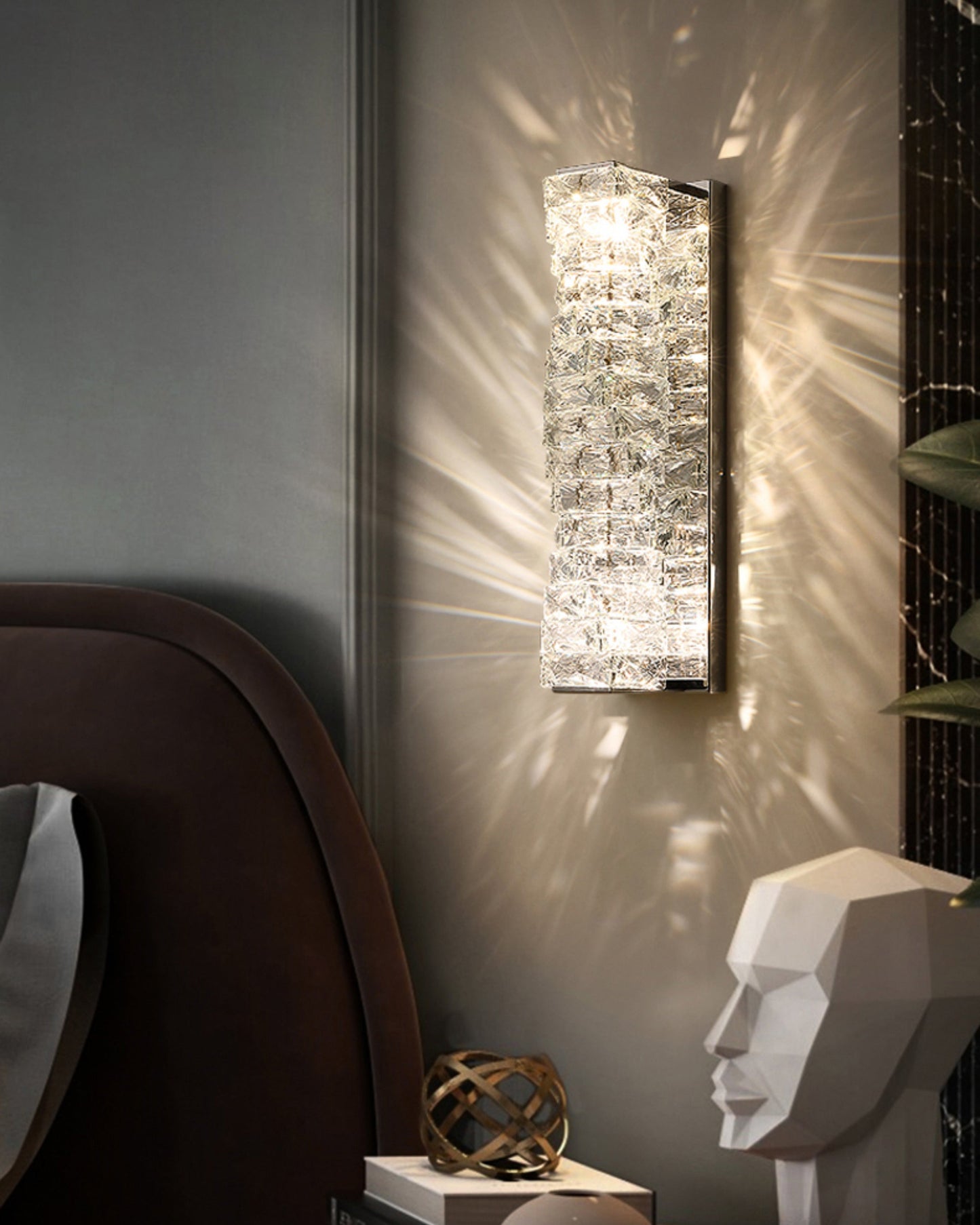 WOMO Luxury Crystal Wall Sconce-WM6138