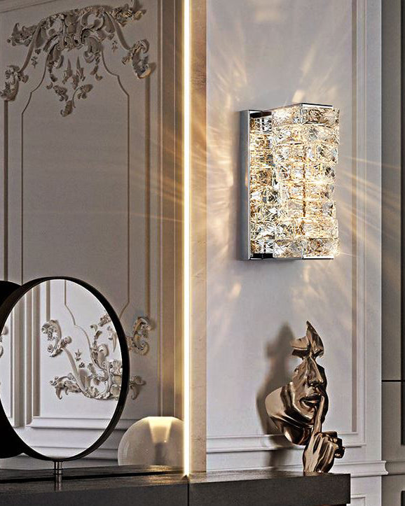 WOMO Luxury Crystal Wall Sconce-WM6138