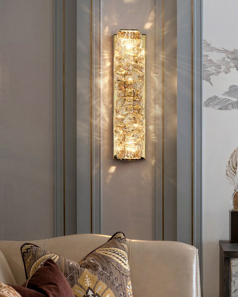 WOMO Luxury Crystal Wall Sconce-WM6138