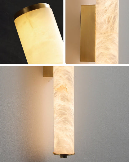 WOMO Alabaster Tube Wall Sconce-WM6139