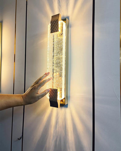 WOMO Bubble Crystal Long Wall Sconce-WM6142