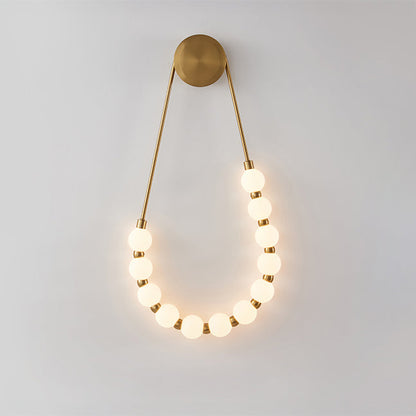 WOMO Pearl Necklace Elegent Wall Sconce-WM6145
