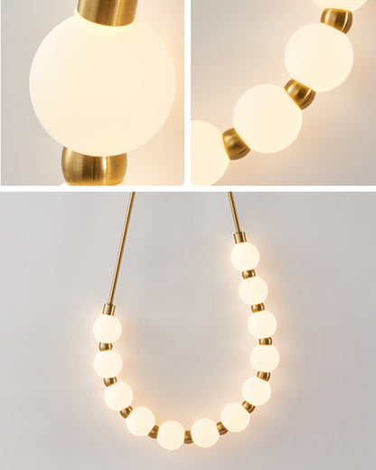 WOMO Pearl Necklace Elegent Wall Sconce-WM6145