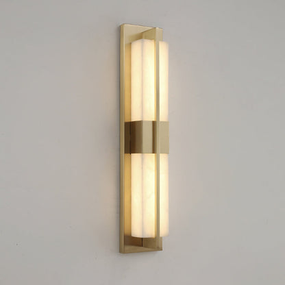 WOMO Art Deco Alabaster Rectangular Wall Sconce-WM6148