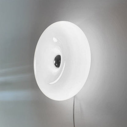 WOMO Round Glass Wall Sconce with Switch-WM6146
