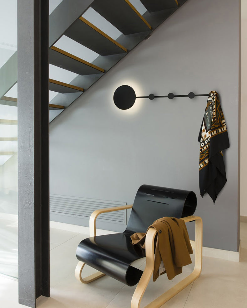 WOMO Accent Long Wall Coat Rack with Light-WM6151