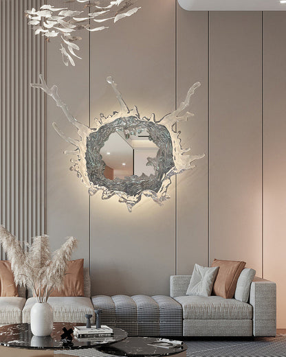 WOMO Art Wall Mirror with Light-WM6152