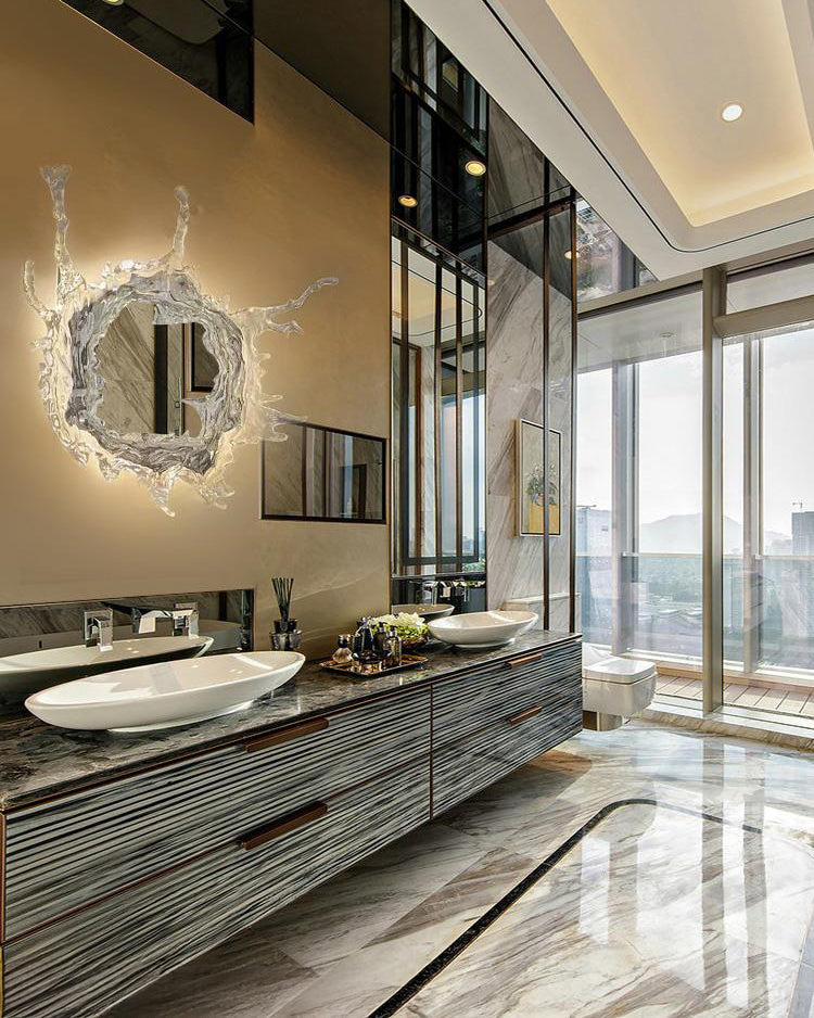 WOMO Art Wall Mirror with Light-WM6152