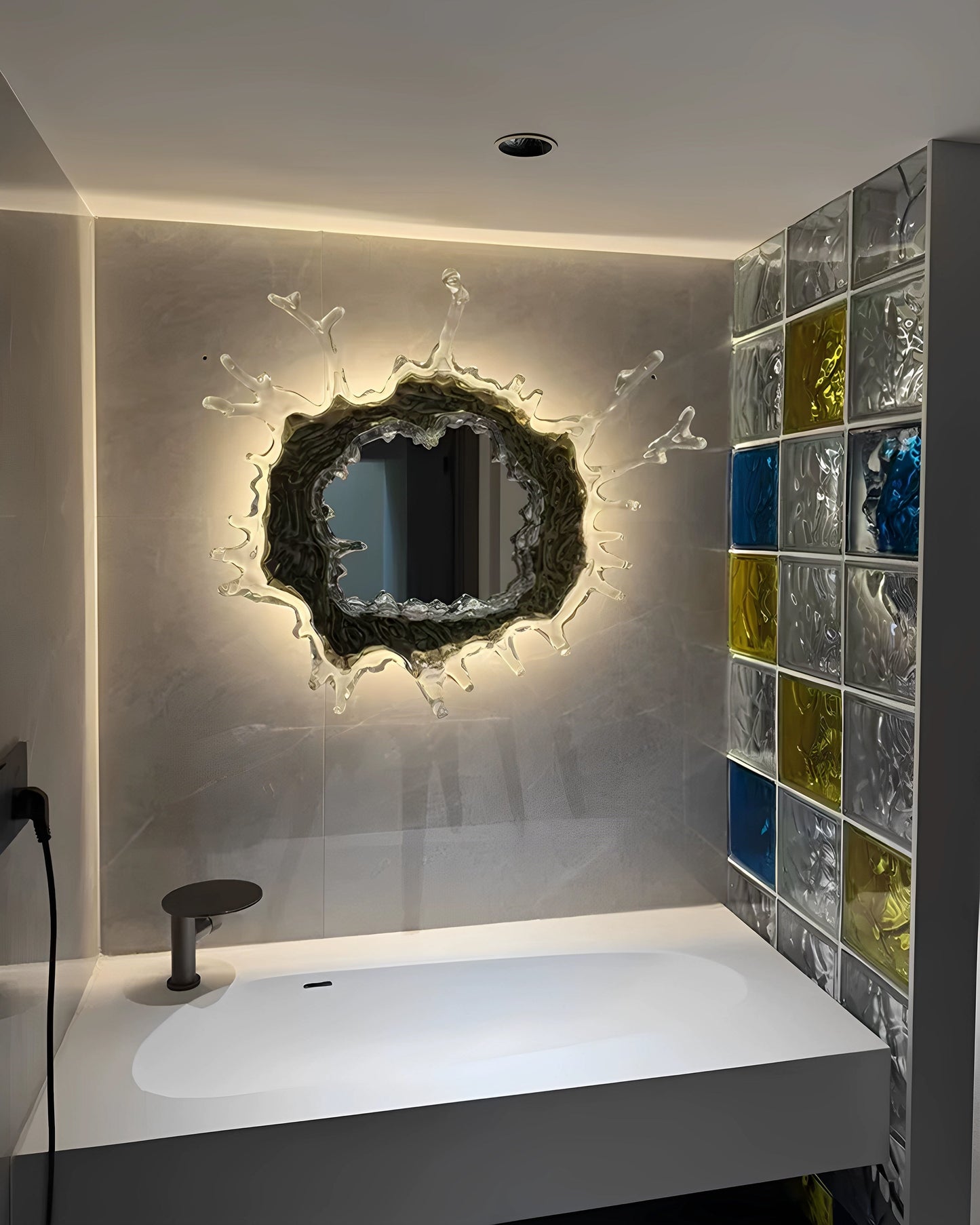 WOMO Art Wall Mirror with Light-WM6152