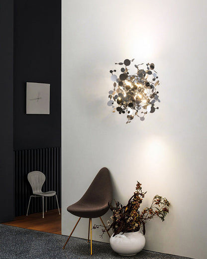 WOMO Unique Gold Leaf Wall Sconce-WM6155