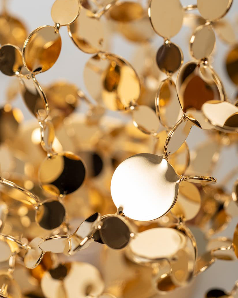 WOMO Unique Gold Leaf Wall Sconce-WM6155