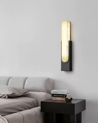 WOMO Rectangular Alabaster Wall Sconce -WM6160