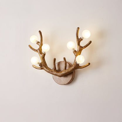 WOMO Antler Globe Wall Sconce -WM6165