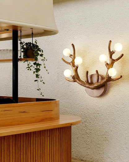 WOMO Antler Globe Wall Sconce -WM6165
