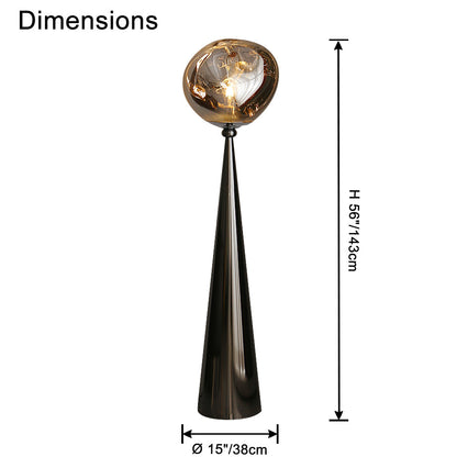 WOMO Lava Globe Floor Lamp-WM7085