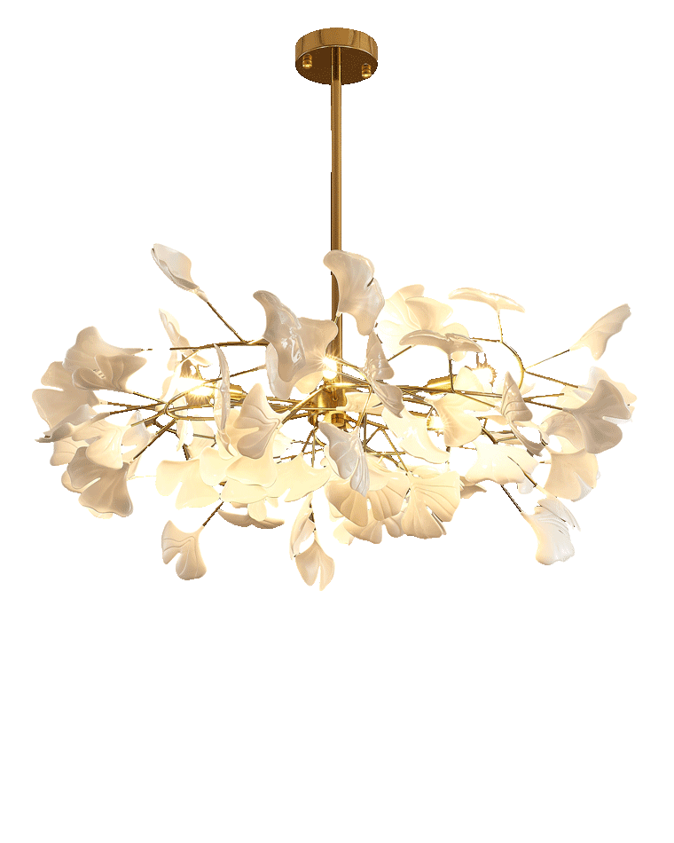 WOMO Gingko Leaf Chandelier-WM2205